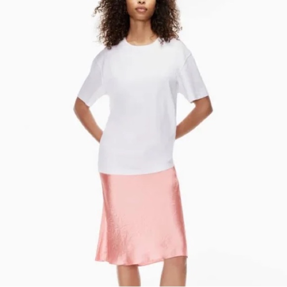 NWOT Babaton Slip Midi Skirt in Pink